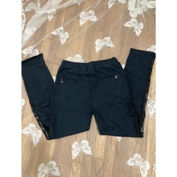 Homme + Femme Men's Slim Fit Track Jogger Sweatpants Joggers For Men Black White - Picture 5 of 13